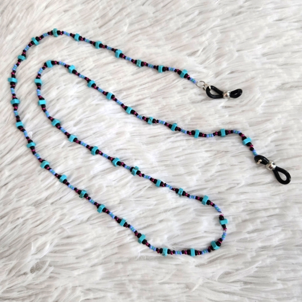 Handmade Genuine Turquoise Glasses/Sunglasses Chain Sead Beads